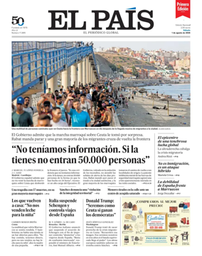 Cover of EL PAIS primera edicion