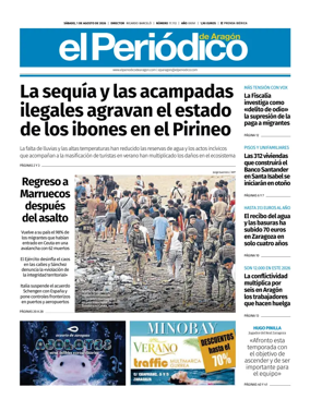Cover of El Periodico Aragon