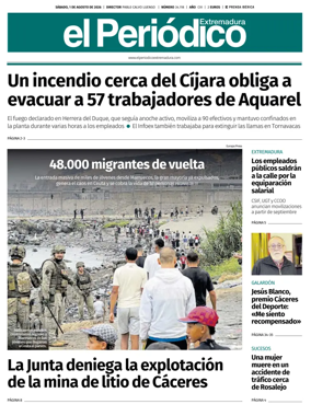Cover of El Periodico Extremadura