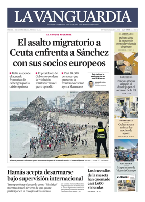 Cover of La Vanguardia