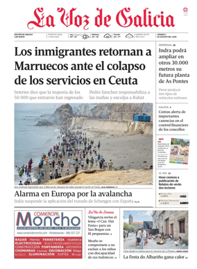 Cover of La Voz de Galicia (Arousa)