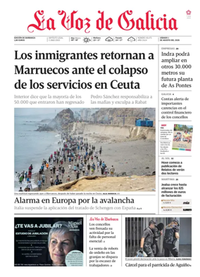 Cover of La Voz de Galicia (Barbanza)
