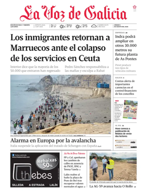 Cover of La Voz de Galicia (Deza)
