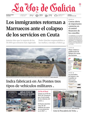 Cover of La Voz de Galicia (Ferrol)