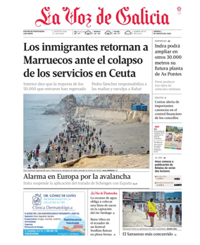 Cover of La Voz de Galicia (Pontevedra)