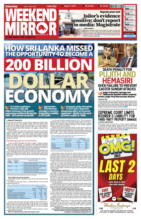 Cover of Daily Mirror (Sri Lanka)