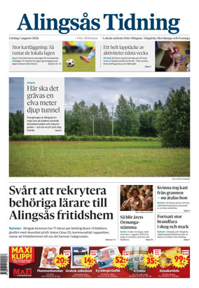 Cover of Alingsas Tidning