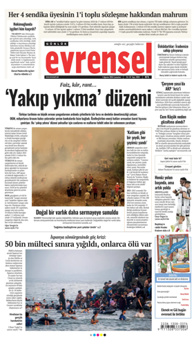 Cover of Evrensel Gazetesi