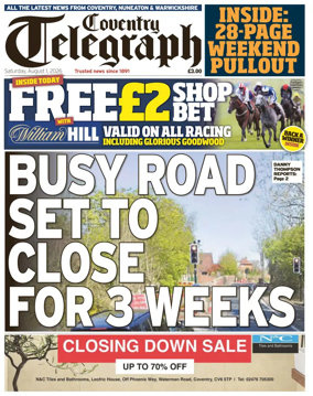 Cover of Coventry Telegraph
