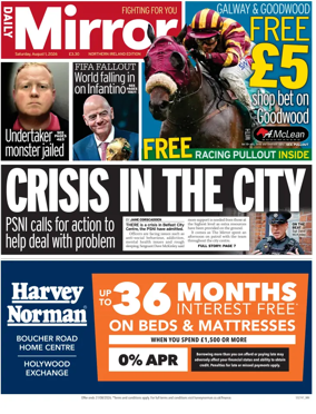Cover of Daily Mirror (Northern Ireland)