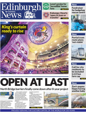 Cover of Edinburgh Evening News