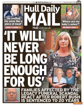 Cover of Hull Daily Mail