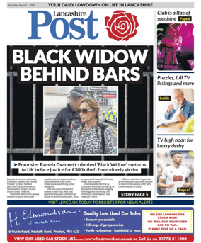 Cover of Lancashire Evening Post