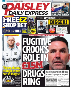 Cover of Paisley Daily Express