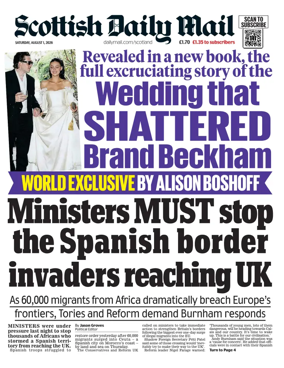 Cover of Scottish Daily Mail