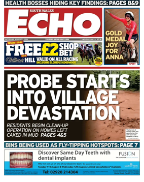Cover of South Wales Echo