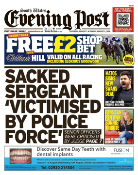 Cover of South Wales Evening Post