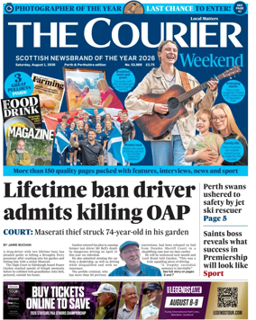 Cover of The Courier & Advertiser (Perth and Perthshire Edition)