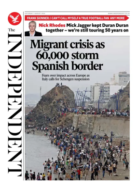 Cover of The Independent