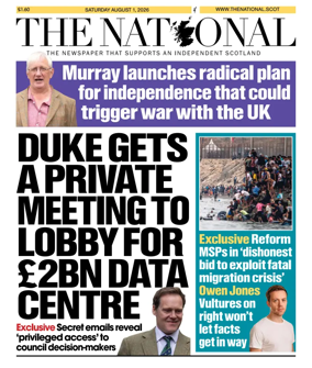 Cover of The National (Scotland)