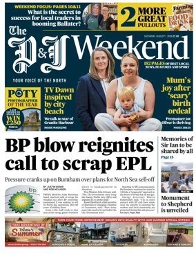 Cover of The Press and Journal (Aberdeen and Aberdeenshire)