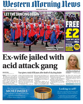 Cover of Western Morning News (Saturday)