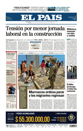 Cover of El Pais (Uruguay)