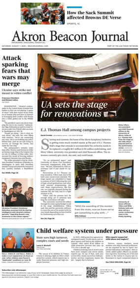 Cover of Akron Beacon Journal