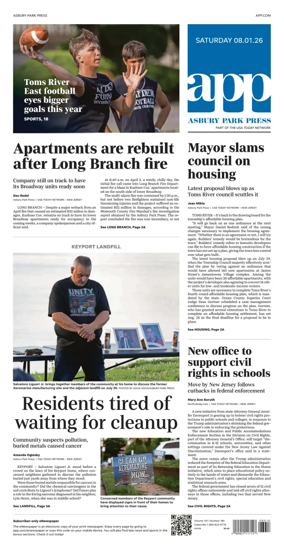 Cover of Asbury Park Press