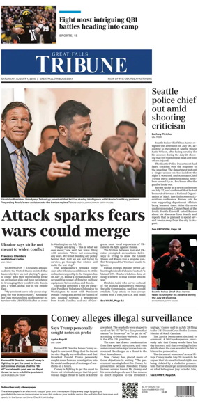 Cover of Great Falls Tribune