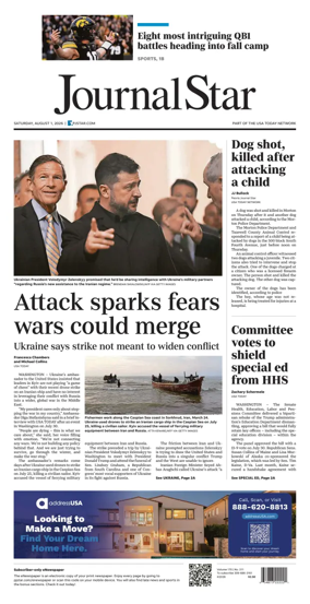 Cover of Journal Star (Peoria)