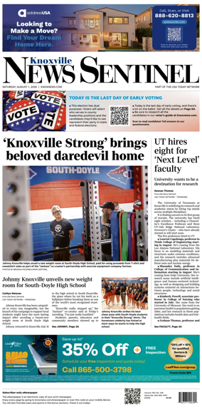 Cover of Knoxville News Sentinel
