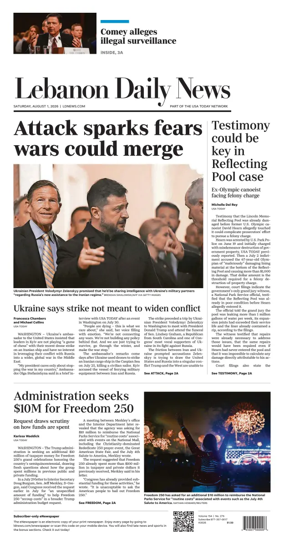 Cover of Lebanon Daily News