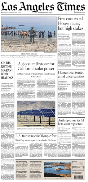 Cover of Los Angeles Times