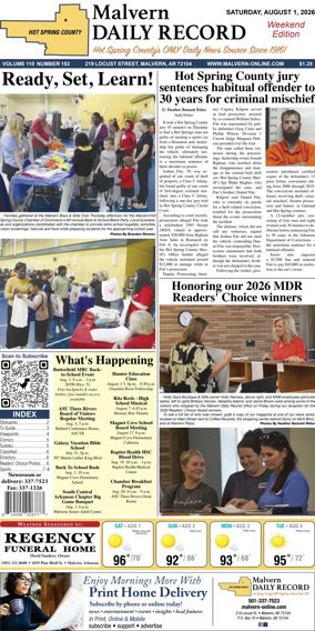 Cover of Malvern Daily Record