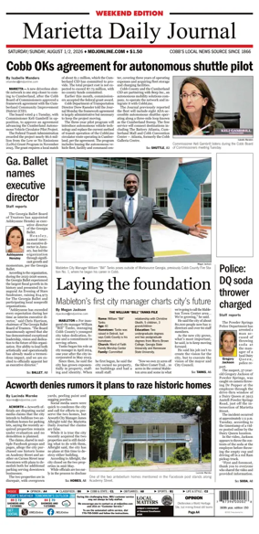 Cover of Marietta Daily Journal