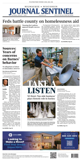 Cover of Milwaukee Journal Sentinel