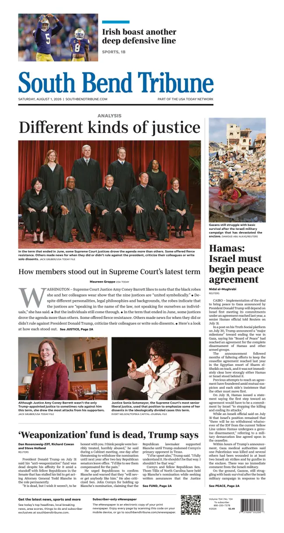 Cover of South Bend Tribune