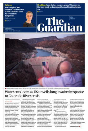 Cover of The Guardian (USA)