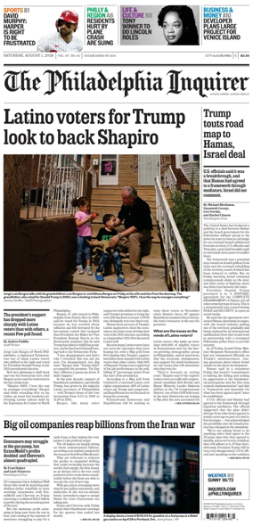 Cover of The Philadelphia Inquirer