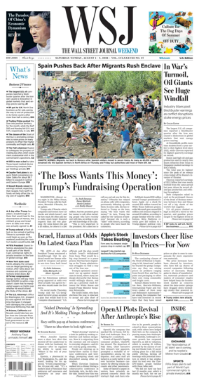 Cover of The Wall Street Journal