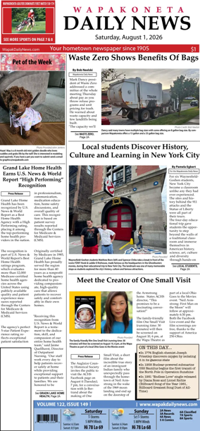 Cover of Wapakoneta Daily News