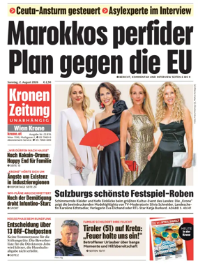 Cover of Kronen Zeitung