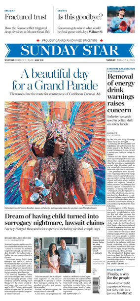 Cover of Toronto Star