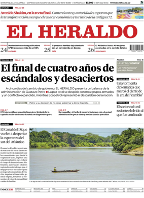 Cover of El Heraldo (Colombia)