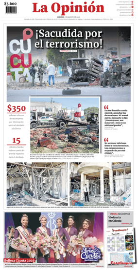 Cover of La Opinion