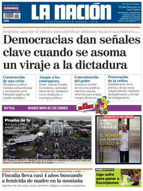 Cover of La Nacion (Costa Rica)