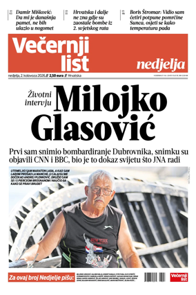 Cover of Vecernji list - Hrvatska