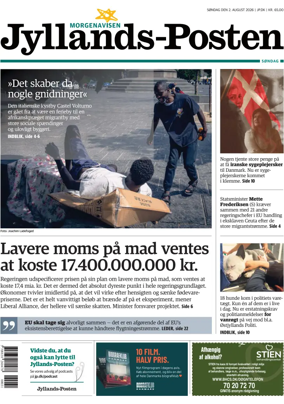 Cover of Jyllands-Posten Sondag