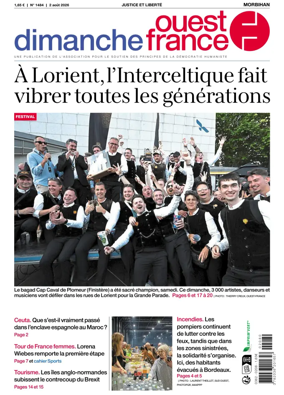 Cover of Dimanche Ouest France (Morbihan)